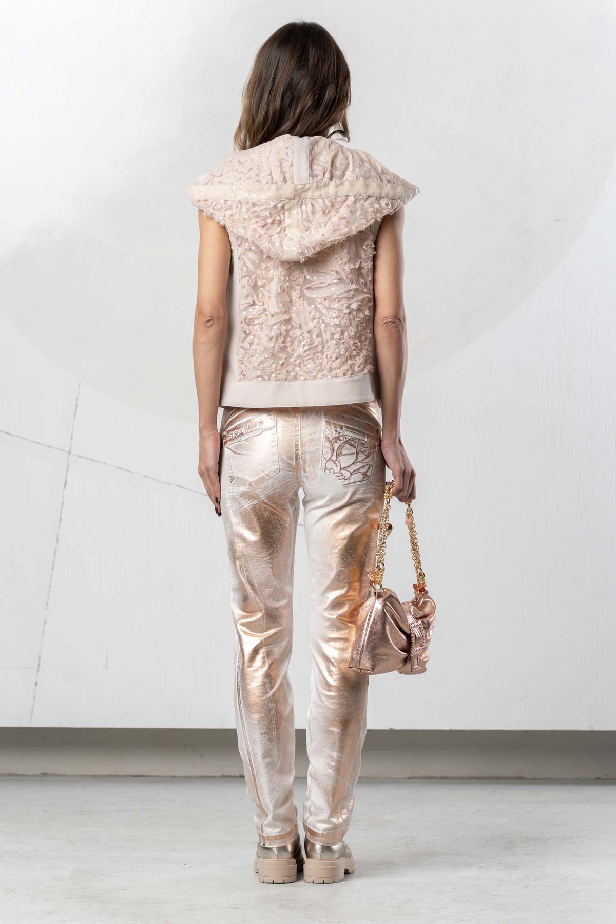 Belle Allure Boutique Elisa Cavaletti - Waistcoat Floral Lace - Image 3