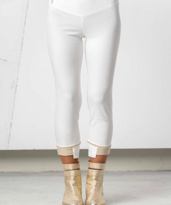 Elisa Cavaletti - Leggings lycra with gold knit buttom