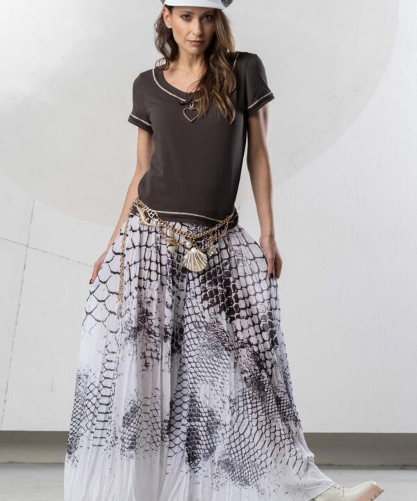 Elisa Cavaletti - Palazzo brown python print