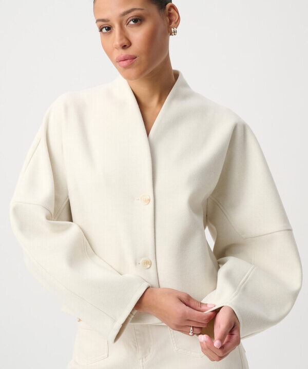 Jacket raglan sleeves no collar