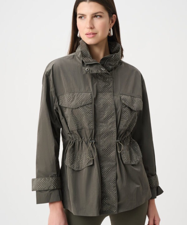 Parka strass pockets