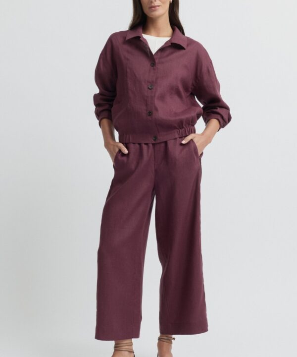 Yarra Trail- Pants linen stitch side
