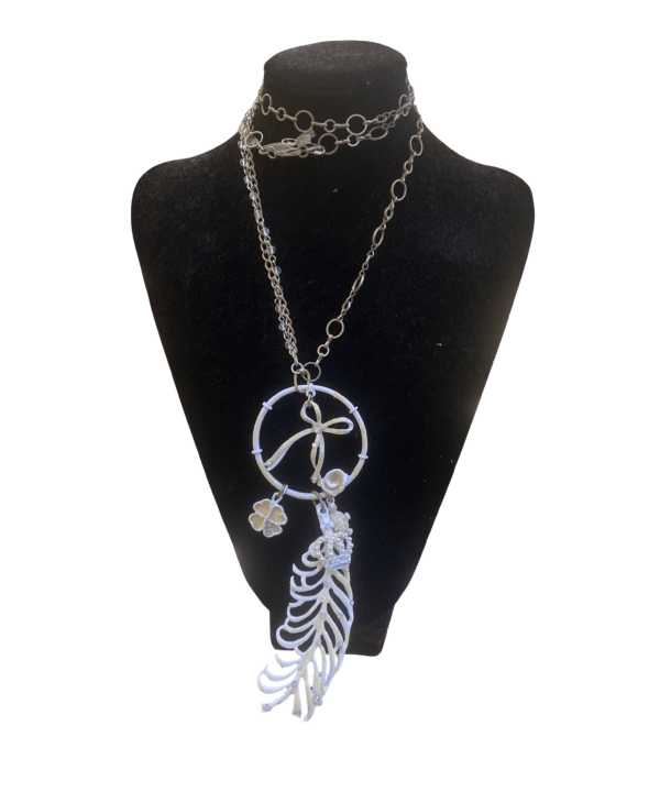 Elisa Cavaletti - Necklace metallic feather