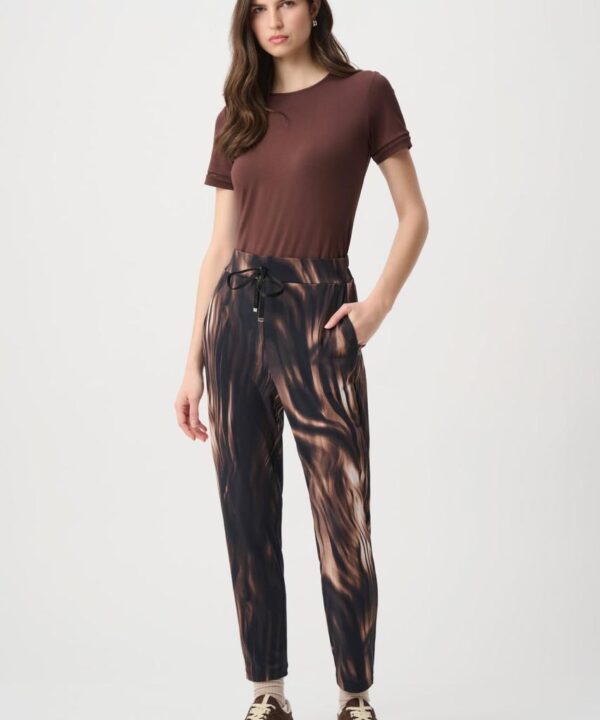 JOSEPH RIBKOFF Pant print pull on draw string