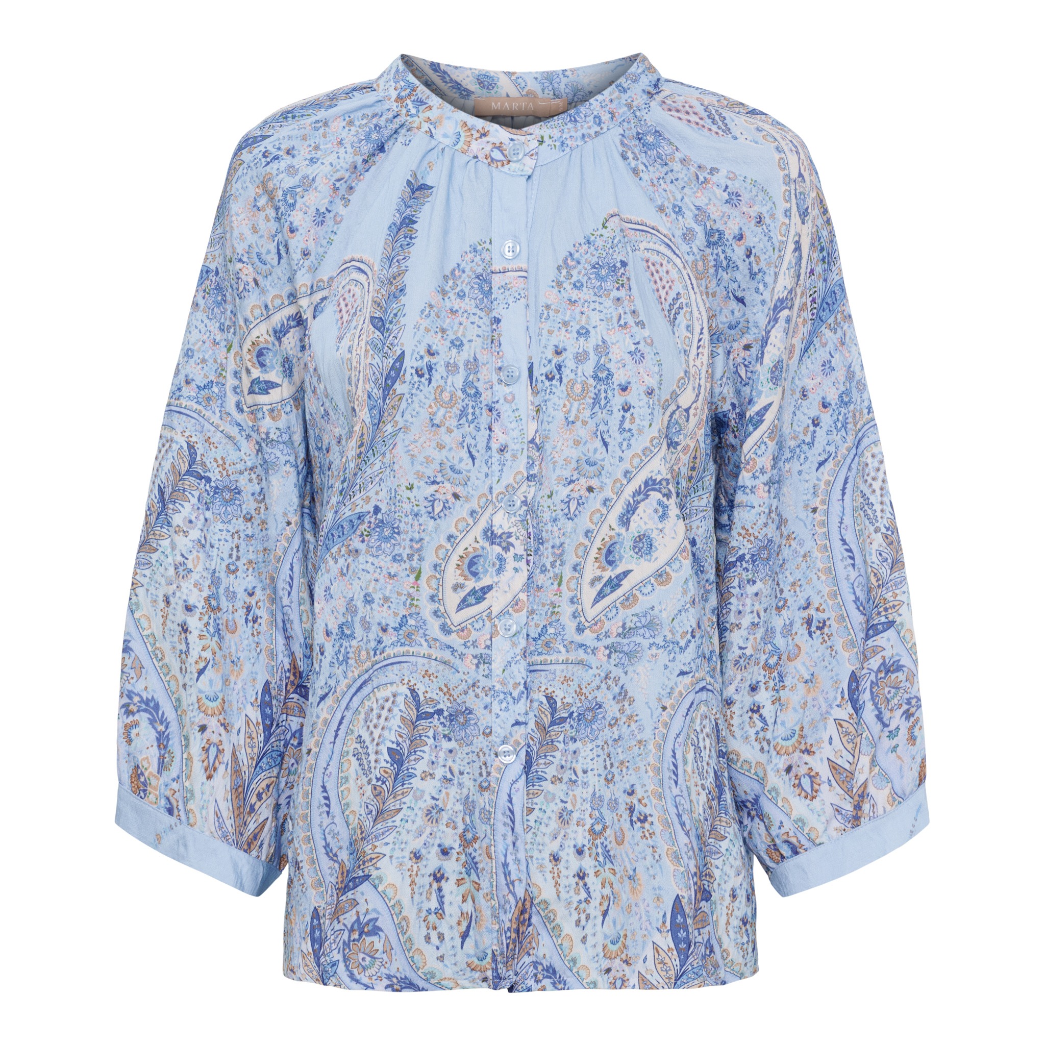 Marta du Chateau - Shirt long sleeves paisley print