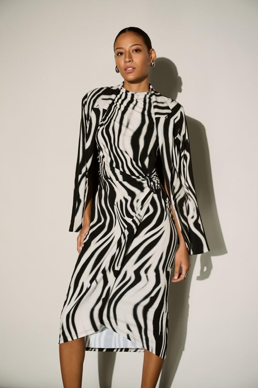 JOSEPH RIBKOFF Blazer zebra print