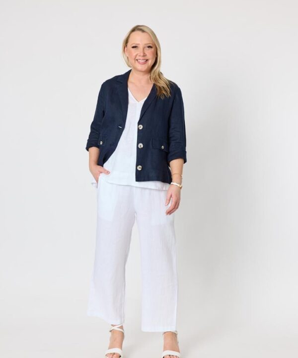 Gordon Smith - Jacket linen knit back arms