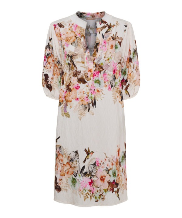 Marta du Chateau - Dress v-neck roses pastel