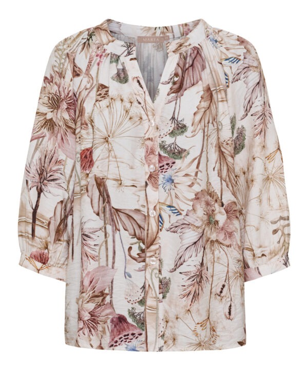 Marta du Chateau - Shirt botanica lotus print